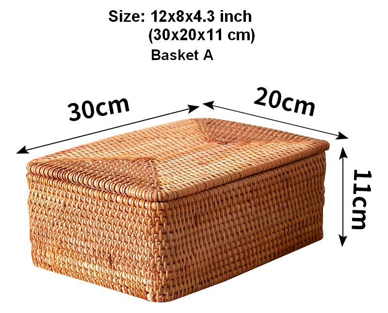 Oversized Storage Baskets for Bedroom, Rectangular Woven Storage Baske –  Paintingforhome