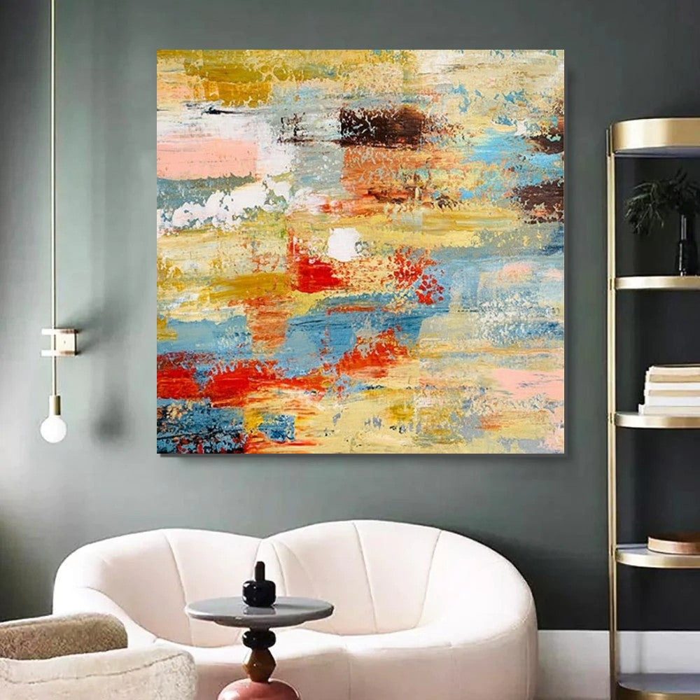 Abstract Acrylic Paintings for Living Room, Modern Contemporary