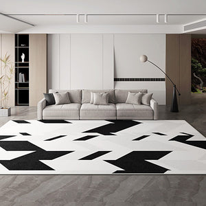 Contemporary Area Rugs for Bedroom, Living Room Modern Rugs, Modern Living Room Rug Placement Ideas-HomePaintingDecor