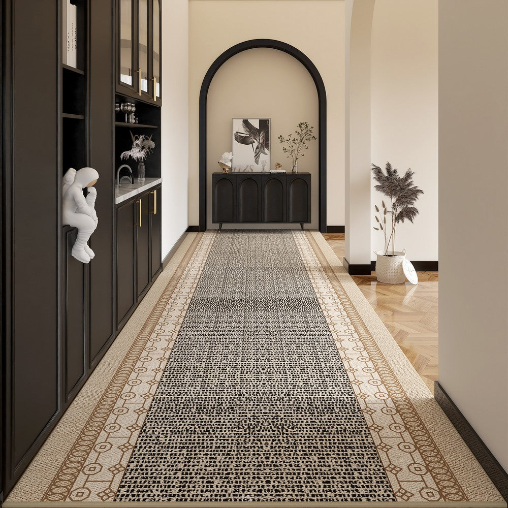 Non Slip Modern Long Hallway Runners, Extra Long Hallway Runners, Contepmorary Runner Rugs, Long Narrow Runner Rugs, Modern Entryway Runner Rug Ideas-HomePaintingDecor