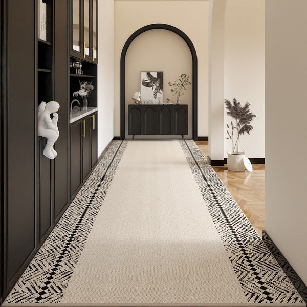 Extra Long Narrow Hallway Runners, Contepmorary Runner Rugs, Modern Entryway Runner Rug Ideas, Non Slip Modern Long Hallway Runners-HomePaintingDecor