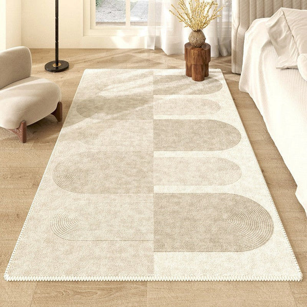 Large Modern Rugs for Living Room, Contemporary Abstract Rugs under Dining Room Table, Mid Century Modern Rugs for Bedroom-HomePaintingDecor