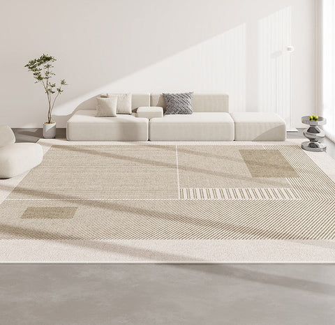 Extra Large Modern Rugs for Bedroom, Abstract Contemporary Modern Rugs for Living Room, Geometric Modern Rug Placement Ideas for Dining Room-HomePaintingDecor