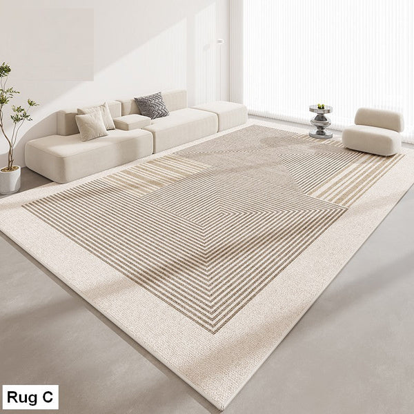 Abstract Contemporary Modern Rugs for Living Room, Extra Large Modern Rugs for Bedroom, Geometric Modern Rug Placement Ideas for Dining Room-HomePaintingDecor