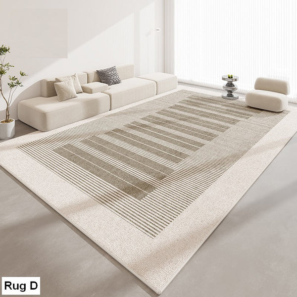 Abstract Contemporary Modern Rugs for Living Room, Extra Large Modern Rugs for Bedroom, Geometric Modern Rug Placement Ideas for Dining Room-HomePaintingDecor