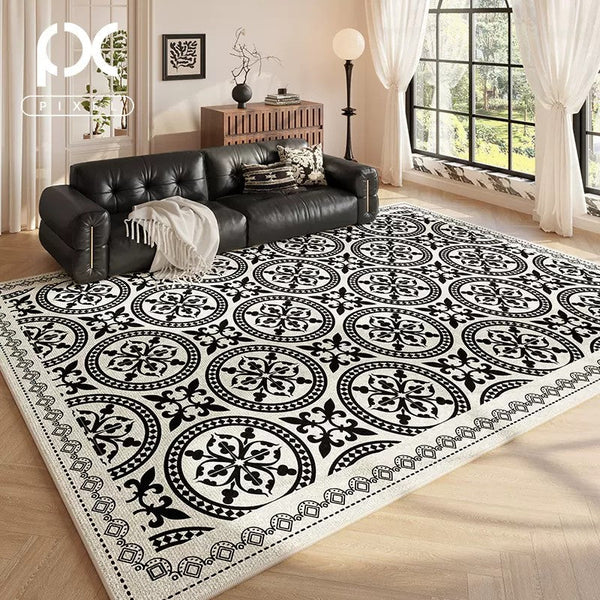 Contemporary Area Rugs for Bedroom, Abstract Floor Carpets for Dining Room, Modern Living Room Rug Placement Ideas, Living Room Modern Rugs-HomePaintingDecor