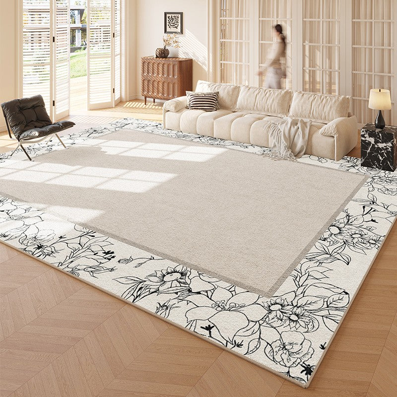 Large Modern Rugs for Bedroom, Abstract Contemporary Modern Rugs for Living Room, French Style Modern Rug Placement Ideas for Dining Room-HomePaintingDecor