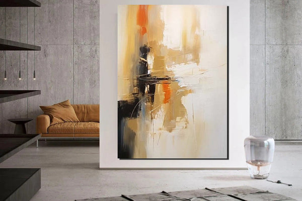 Dining Room Wall Art Paintings, Simple Modern Art, Wall Art Paintings, Buy Paintings Online, Simple Abstract Painting, Large Paintings for Bedroom-HomePaintingDecor