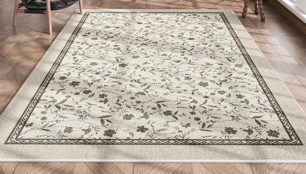 Unique Large Contemporary Floor Carpets for Living Room, Flower Pattern Modern Rugs in Bedroom, Modern Rugs for Sale, Dining Room Modern Rugs-HomePaintingDecor