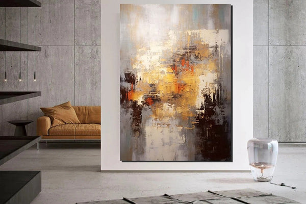 Simple Modern Art, Wall Art Paintings, Buy Paintings Online, Simple Abstract Painting, Large Paintings for Bedroom, Bedroom Wall Art Paintings-HomePaintingDecor