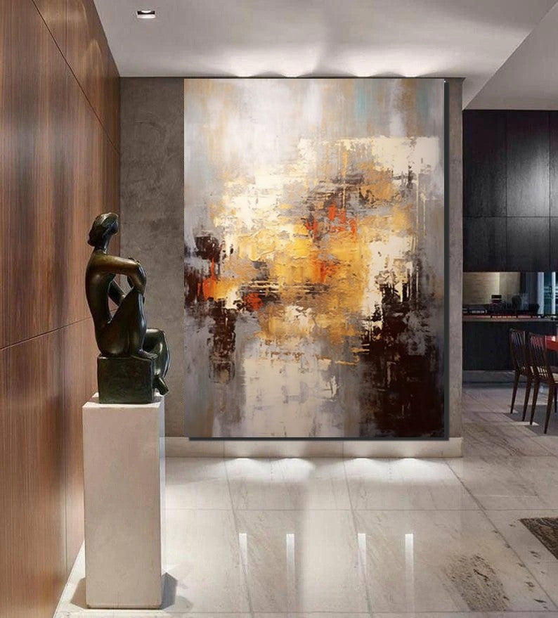 Simple Modern Art, Wall Art Paintings, Buy Paintings Online, Simple Abstract Painting, Large Paintings for Bedroom, Bedroom Wall Art Paintings-HomePaintingDecor