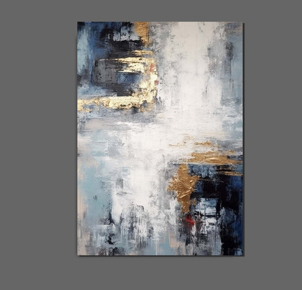 Simple Wall Art Ideas, Large Acrylic Canvas Paintings, Heavy Texture Painting, Bedroom Abstract Paintings, Modern Abstract Painting-HomePaintingDecor