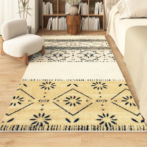 Abstract Contemporary Runner Rugs for Living Room, Hallway Runner Rugs, Thick Modern Runner Rugs Next to Bed, Bathroom Runner Rugs, Kitchen Runner Rugs-HomePaintingDecor