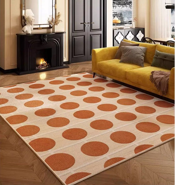 Geometric Contemporary Rugs for Dining Room, Bedroom Floor Rugs, Mid Century Modern Rug for Living Room, Modern Rugs for Living Room-HomePaintingDecor