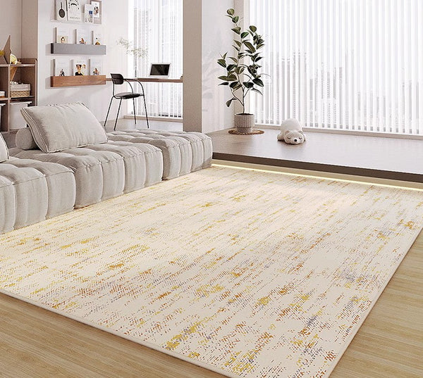 Washable Kitchen Area Rugs, Contemporary Rugs for Living Room, Large Modern Rugs for Dining Room, Modern Rugs Next to Bed-HomePaintingDecor