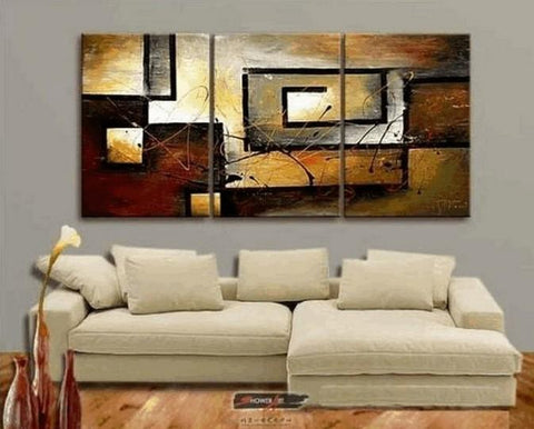 Living Room Wall Art Painting, Modern Paintings, Abstract Painting for Sale, Canvas Painting for Dining Room, 3 Piece Wall Art-HomePaintingDecor