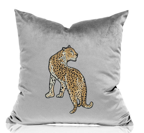 Cheetah Decorative Throw Pillows, Decorative Pillows for Living Room, Modern Sofa Pillows, Contemporary Throw Pillows-HomePaintingDecor