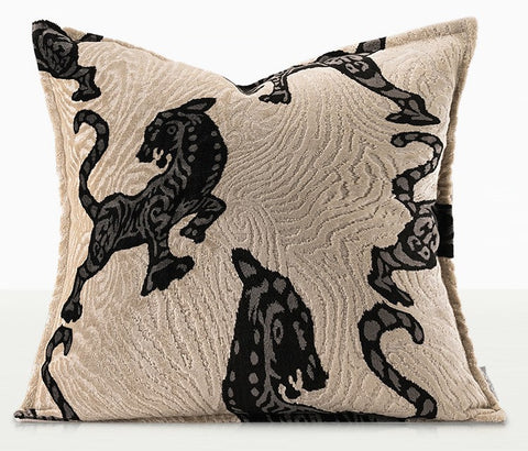 Tiger Pattern Modern Pillows for Couch, Abstract Decorative Throw Pillows for Living Room, Large Modern Sofa Pillow Cases, Decorative Pillow Covers-HomePaintingDecor