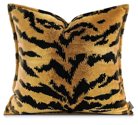 Luxury Abstract Decorative Throw Pillows for Living Room, Tiger Pattern Modern Pillows for Couch, Large Modern Sofa Pillow Cases, Decorative Pillow Covers-HomePaintingDecor