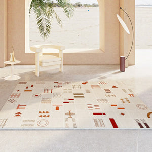 Abstract Contemporary Bedroom Rugs, Bathroom Modern Rugs, Large Modern Rugs for Living Room, Modern Kitchen Runner Rugs, Modern Rugs Next to Bed-HomePaintingDecor