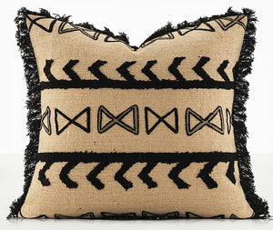 Ethnic Square Modern Throw Pillows for Couch, Contemporary Modern Sofa Pillows, Decorative Throw Pillows for Bedroom, Large Throw Pillow for Interior Design-HomePaintingDecor