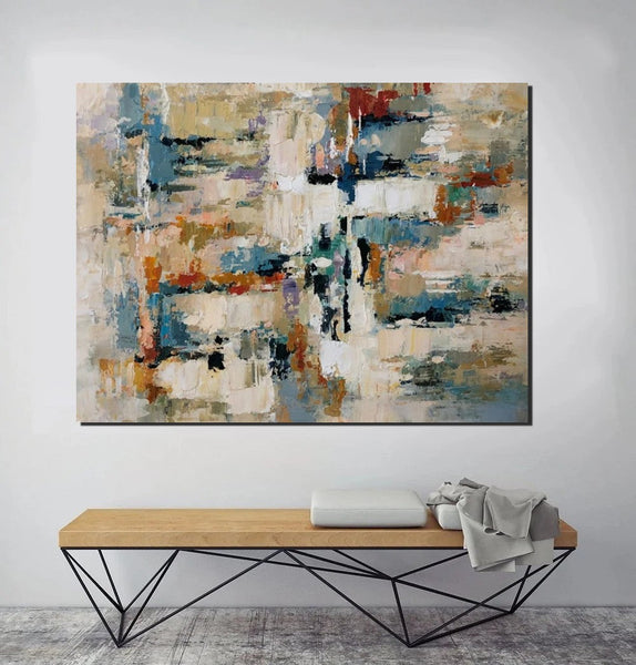 Extra Large Paintings, Acrylic Abstract Art, Modern Abstract Acrylic Painting, Living Room Wall Painting, Large Paintings for Living Room-HomePaintingDecor