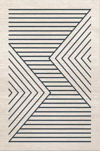 Contemporary Rugs for Living Room, Bathroom Runner Rugs, Bohemian Stripe Runner Rugs Next to Bed, Large Modern Rugs for Dining Room-HomePaintingDecor