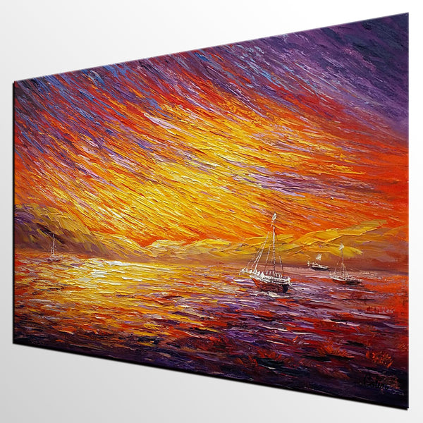 Canvas Art, Original Wall Art, Landscape Painting, Abstract Art, Custom Extra Large Oil Painting-HomePaintingDecor