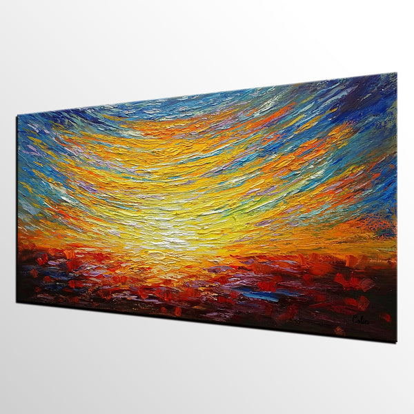 Canvas Art, Abstract Painting, Landscape Painting, Canvas Art, Custom Extra Large Wall Art-HomePaintingDecor