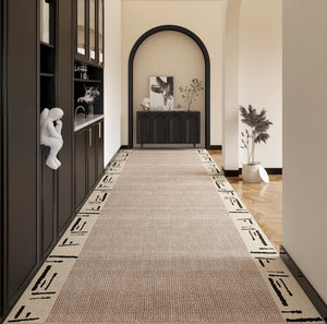 Stain-resistant Non Slip Hallway Runner Rugs, Modern Long Hallway Runners, Extra Long Entryway Runner Rug Ideas, Entrance Hallway Runners, Long Narrow Runner Rugs-HomePaintingDecor