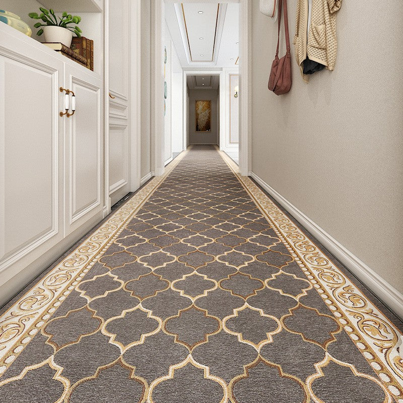 Modern Long Hallway Runners, Long Narrow Runner Rugs, Kitchen Runner Rugs, Entryway Brown Runner Rugs, Entrance Hallway Runners, Hallway Runners-HomePaintingDecor