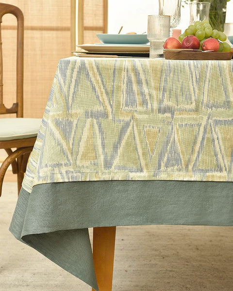 Geometric Modern Table Covers for Kitchen, Extra Large Rectangle Tablecloth for Dining Room Table, Country Farmhouse Tablecloths for Oval Table-HomePaintingDecor