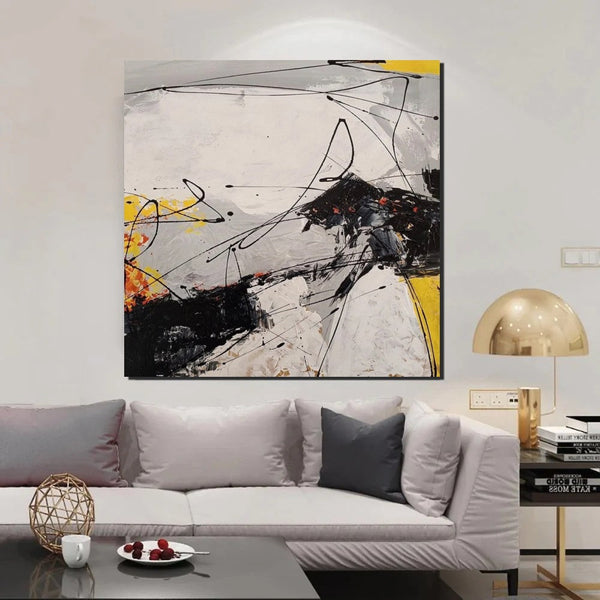 Extra Large Abstract Paintings on Canvas, Hand Painted Abstract Painting, Bedroom Wall Art Ideas, Simple Painting Ideas for Bedroom-HomePaintingDecor