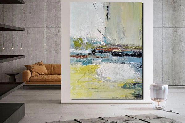 Extra Large Paintings for Living Room, Hand Painted Wall Art Paintings, Modern Abstract Art for Dining Room, Abstract Acrylic Painting-HomePaintingDecor