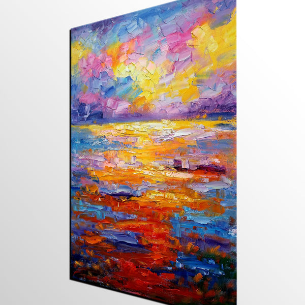 Large Oil Painting on Canvas, Abstract Canvas Paintings,, Custom Abstract Wall Art Painting, Canvas Painting for Living Room-HomePaintingDecor