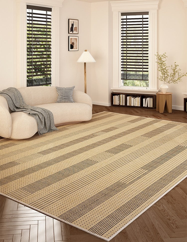 Rectangular Modern Rugs under Sofa, Dining Room Floor Carpets, Bedroom Contemporary Soft Rugs, Mid Century Modern Rugs in Living Room-HomePaintingDecor