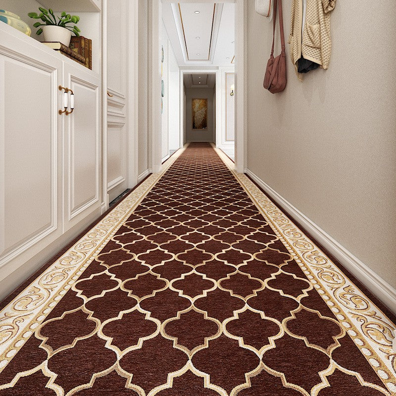 Kitchen Runner Rugs, Entryway Brown Runner Rugs, Modern Long Hallway Runners, Long Narrow Runner Rugs, Entrance Hallway Runners, Hallway Runners-HomePaintingDecor