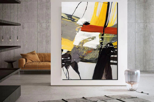 Extra Large Paintings for Living Room, Modern Abstract Art for Bedroom, Abstract Acrylic Wall Painting, Simple Painting Ideas, Hand Painted Wall Painting-HomePaintingDecor