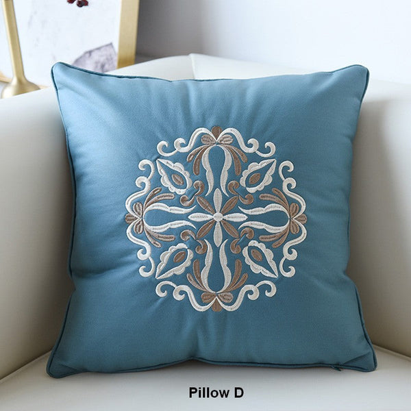 Contemporary Decorative Pillows, Modern Throw Pillows, Decorative Flower Pattern Throw Pillows for Couch, Modern Sofa Pillows-HomePaintingDecor