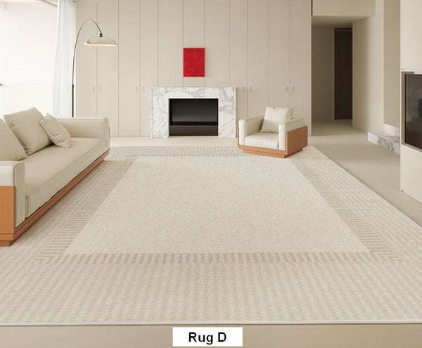 Bedroom Contemporary Soft Rugs, Rectangular Modern Rugs under Sofa, Large Modern Rugs in Living Room, Modern Rugs for Office, Dining Room Floor Carpets-HomePaintingDecor