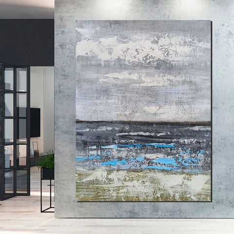 Living Room Acrylic Wall Art Ideas, Buy Art Online, Modern Abstract Paintings, Abstrct Acrylic Paintings, Heavy Texture Canvas Art-HomePaintingDecor