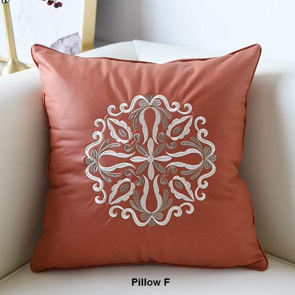 Decorative Flower Pattern Throw Pillows for Couch, Modern Throw Pillows, Contemporary Decorative Pillows, Modern Sofa Pillows-HomePaintingDecor