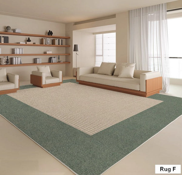 Large Modern Rugs in Living Room, Rectangular Modern Rugs under Sofa, Soft Contemporary Rugs for Bedroom, Dining Room Floor Carpets, Modern Rugs for Office-HomePaintingDecor