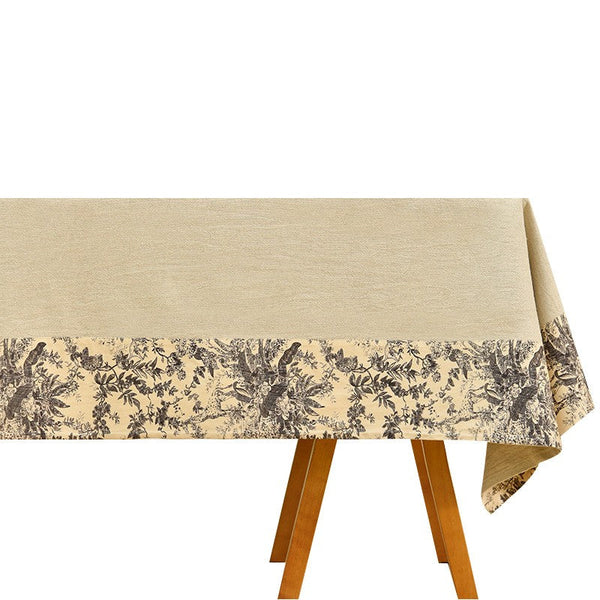 Cotton and Linen Rectangle Table Covers for Dining Room Table, Modern Tablecloth for Kitchen, Square Tablecloth for Coffee Table-HomePaintingDecor