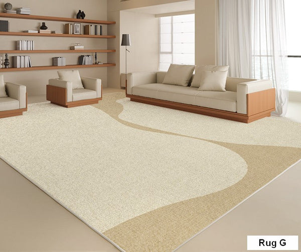 Bedroom Contemporary Soft Rugs, Rectangular Modern Rugs under Sofa, Large Modern Rugs in Living Room, Modern Rugs for Office, Dining Room Floor Carpets-HomePaintingDecor