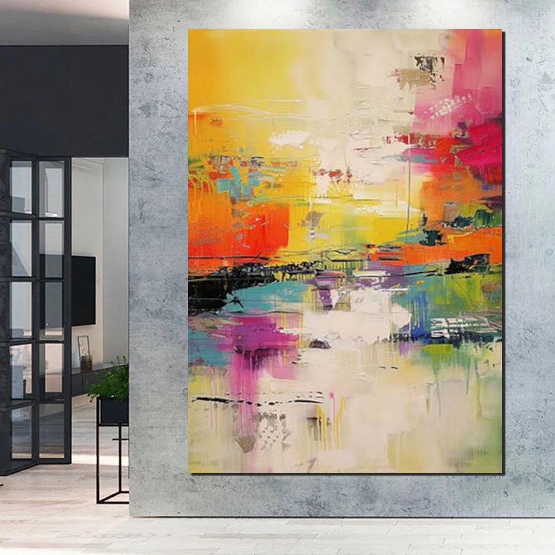 Hand Painted Acrylic Painting, Acrylic Painting for Living Room, Extra Large Wall Art Painting, Modern Contemporary Abstract Artwork, Buy Paintings Online-HomePaintingDecor