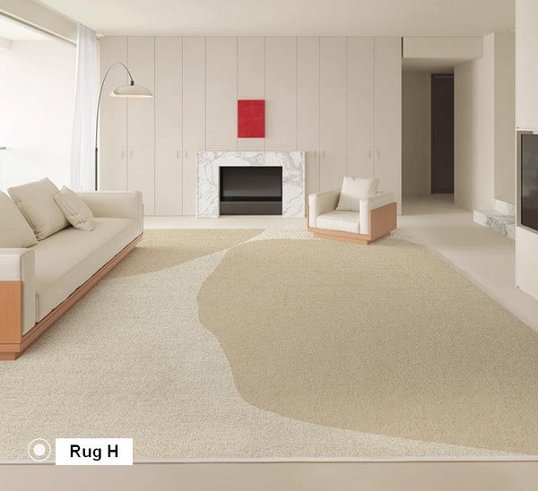 Soft Contemporary Rugs for Bedroom, Rectangular Modern Rugs under Sofa, Large Modern Rugs in Living Room, Dining Room Floor Carpets, Modern Rugs for Office-HomePaintingDecor