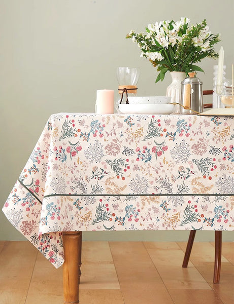 Large Rectangle Tablecloth for Dining Room Table, Rustic Table Covers for Kitchen, Country Farmhouse Tablecloth, Square Tablecloth for Round Table-HomePaintingDecor