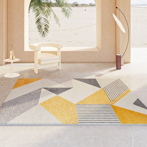 Dining Room Modern Rugs, Geometric Modern Rugs for Living Room, Large Modern Floor Carpets, Contemporary Modern Rugs for Dining Room-HomePaintingDecor