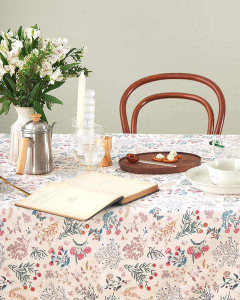 Large Rectangle Tablecloth for Dining Room Table, Rustic Table Covers for Kitchen, Country Farmhouse Tablecloth, Square Tablecloth for Round Table-HomePaintingDecor